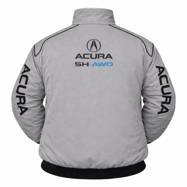 Acura SH-AWD gray jacket embroidered back logo