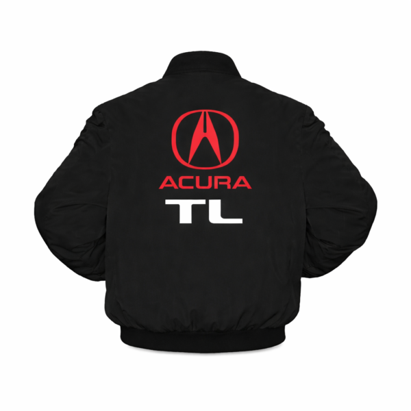 Acura TL black jacket embroidered red back logo