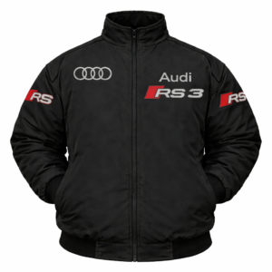 Audi RS5 black racing jacket front embroidered