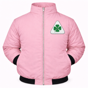Pink Alfa Romeo jacket with front crest logo