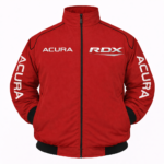 Acura RDX red jacket with white logo