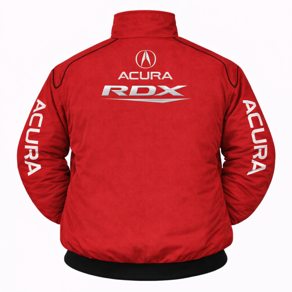 Acura RDX red jacket with white logo