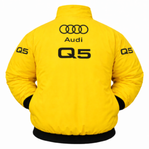 Audi Q5 yellow racing jacket back embroidered