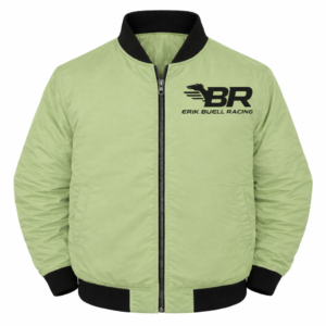 Green Buell BR racing jacket front logo embroidered
