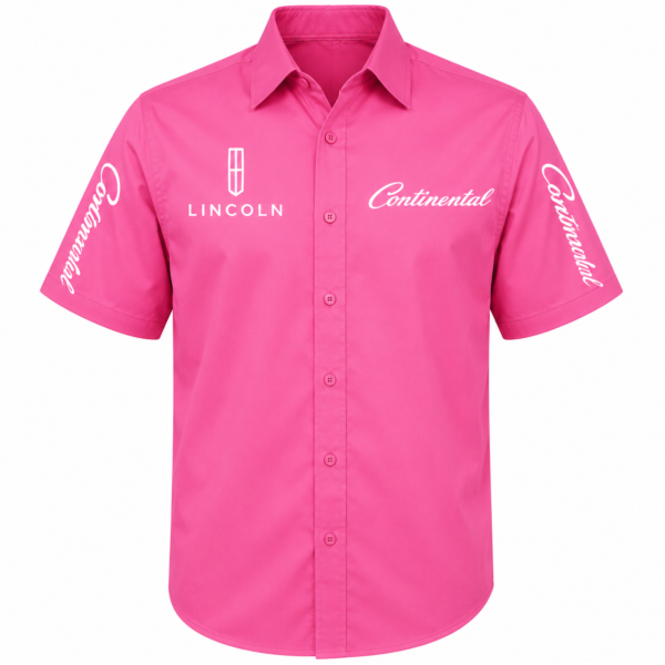 Lincoln Continental Pink Embroidered Crew Shirt