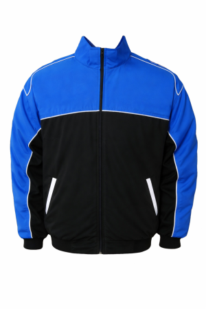 plain-blue-and-black-color-block-bomber-jacket