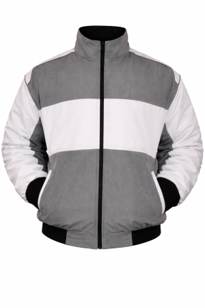 plain-gray-and-white-color-block-bomber-jacket