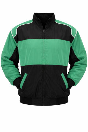 plain-mint-green-and-black-color-block-bomber-jacket