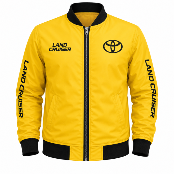 Toyota Land Cruiser Yellow Embroidered Bomber Jacket