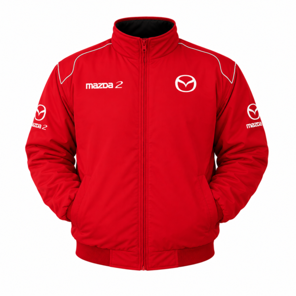 Mazda2 Red Embroidered Motorsport Racing Jacket