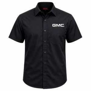 gmc-black-short-sleeve-button-up-work-shirt-embroidered-logo
