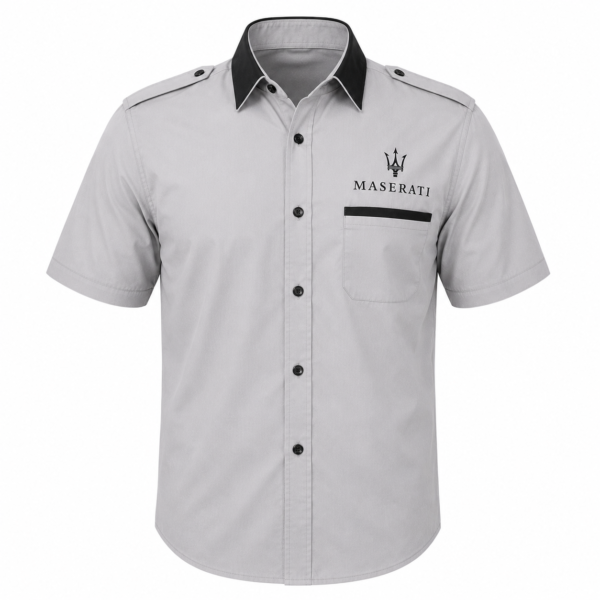 Maserati Classic Silver Racing Crew Shirt