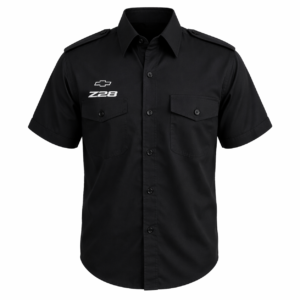 Chevy Chevrolet Z28 Crew Shirt Black front
