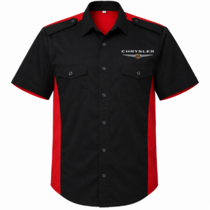 Chrysler Crew Shirt Black and Red front 1