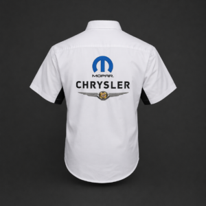 Chrysler Mopar Crew Shirt White and Black back