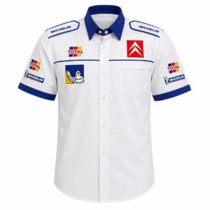 Citroen Crew Shirt White and Blue front
