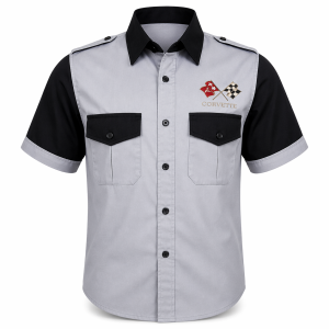 corvette-c3-gray-black-embroidered-crew-shirt