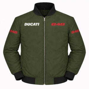 Ducati 848 Green Black Embroidered Motorsport Jacket