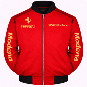 Ferrari 360 Modena Red Embroidered Racing Jacket