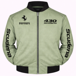 Ferrari 430 Scuderia Green Embroidered Racing Jacket