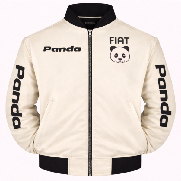 FIAT Panda Beige Embroidered Motorsport Jacket