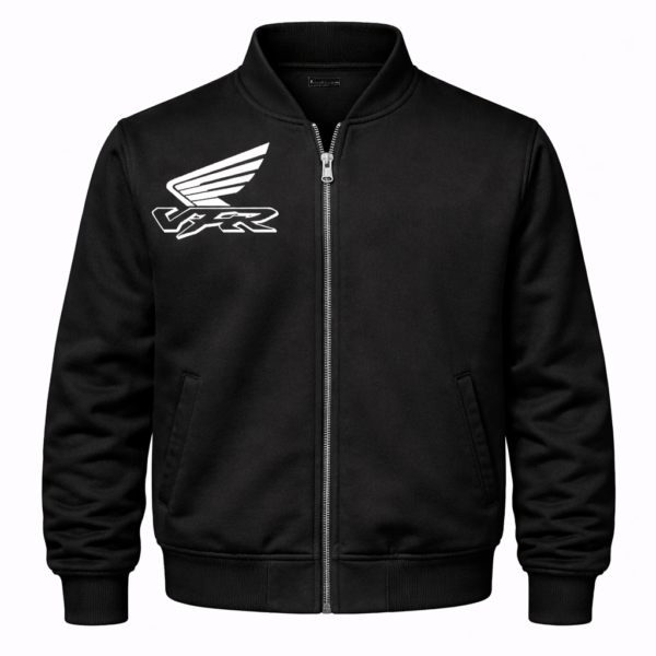 Honda Motorcycle Jacket Black VFR Style – Premium Embroidered Racing Jacket