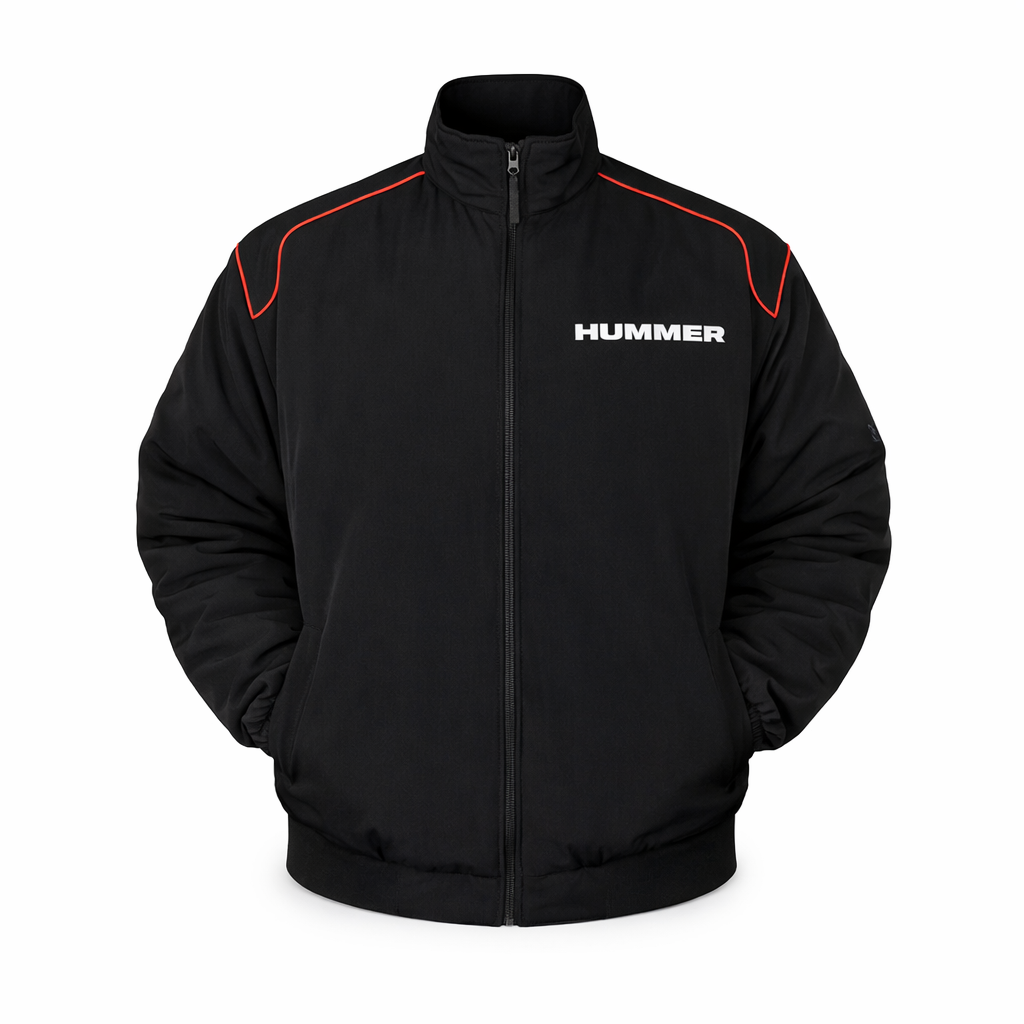 Hummer Black Motorsport Racing Jacket Embroidered HEV Style