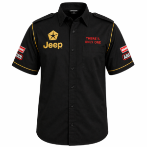 Jeep There’s Only One Black Embroidered Crew Shirt