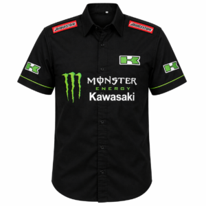 Kawasaki Monster Energy Black Racing Team Crew Shirt