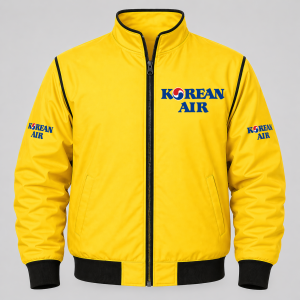 korean-air-yellow-bomber-jacket-premium-airline-racing-style-zip-up-jacket-fun-jacket