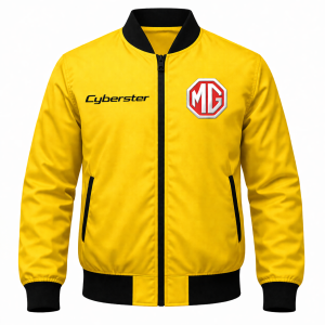 mg-cyberster-yellow-bomber-jacket-embroidered-motorsport-style