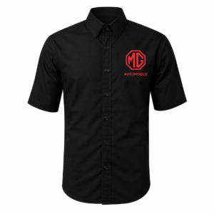 MG Heritage Black Pit Crew Shirt Embroidered Motorsport Style