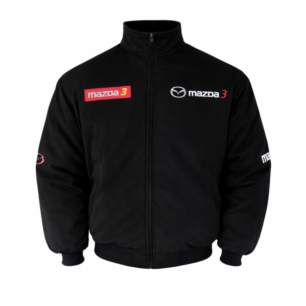 Mazda3 Black Embroidered Motorsport Racing Jacket