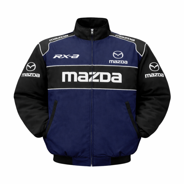 Mazda RX-8 Blue Black Embroidered Racing Jacket