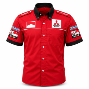 Mitsubishi Dakar Rally Red Motorsport Crew Shirt
