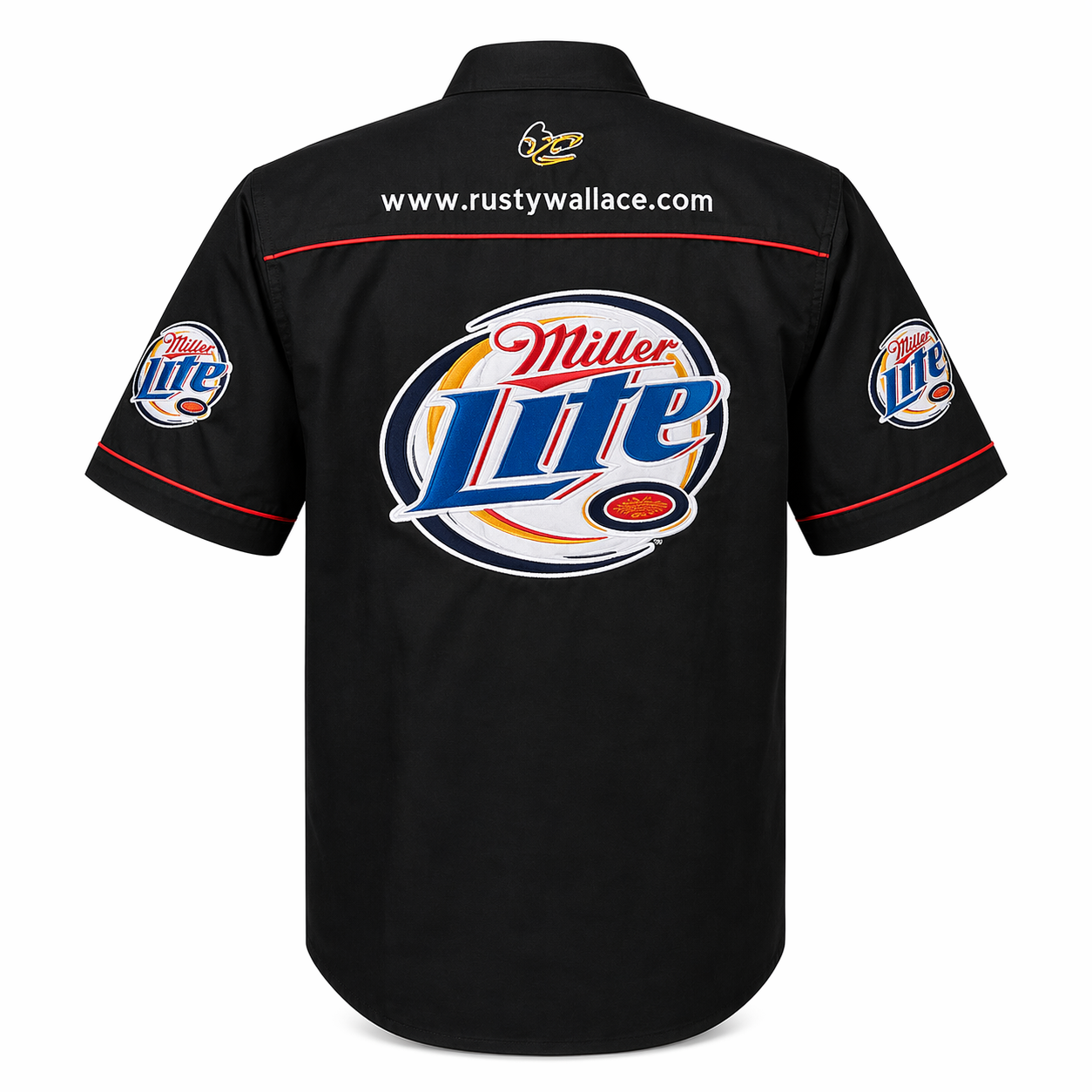 NASCAR Jack Daniels Embroidered Pit Crew Shirt Black Racing Team Style - Image 2