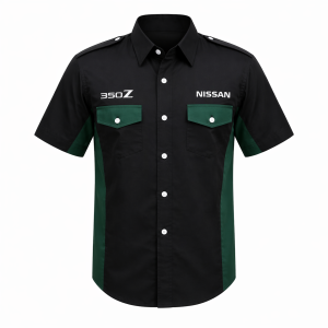 nissan-350z-black-green-crew-shirt-embroidered-motorsport-style