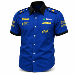 Subaru Motorsport Royal Blue Embroidered Crew Shirt