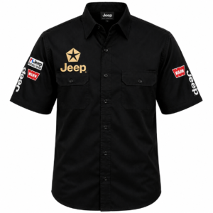 Jeep Black Embroidered Off-Road Garage Crew Shirt