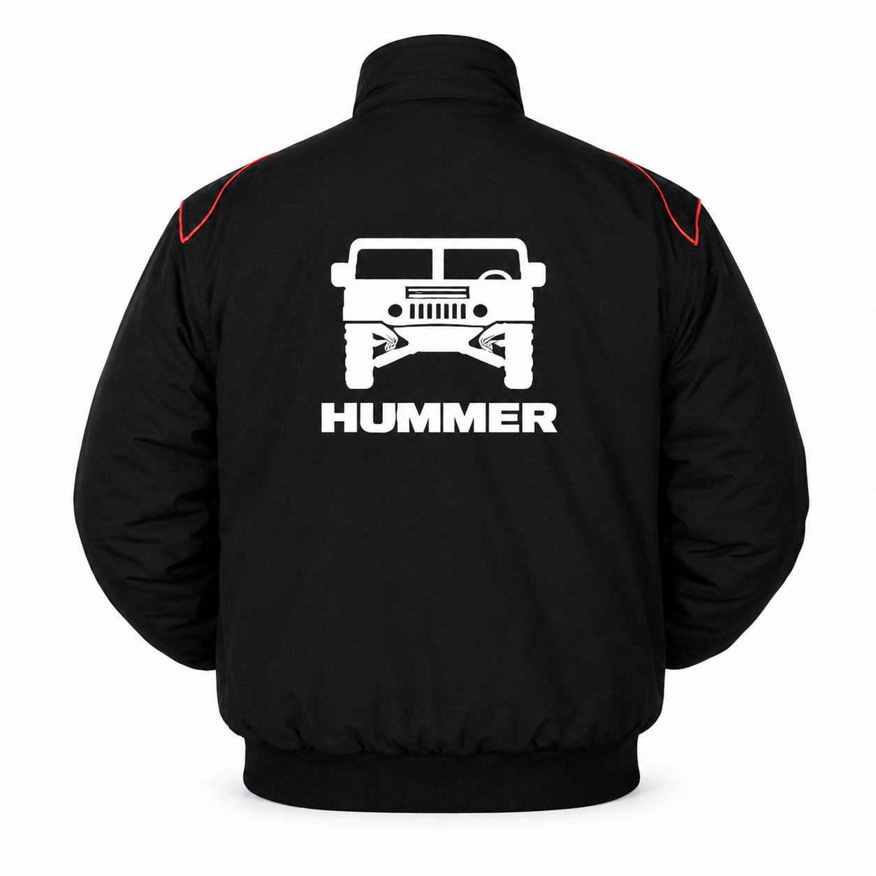 Hummer Black Motorsport Racing Jacket Embroidered HEV Style - Image 2